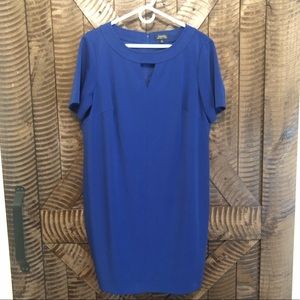 Royal blue work dress